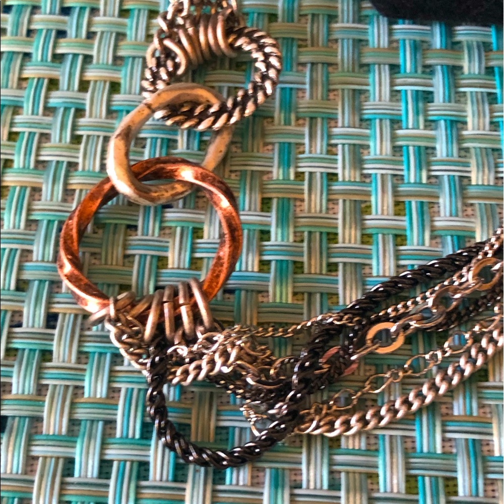 Multicolor chain necklace